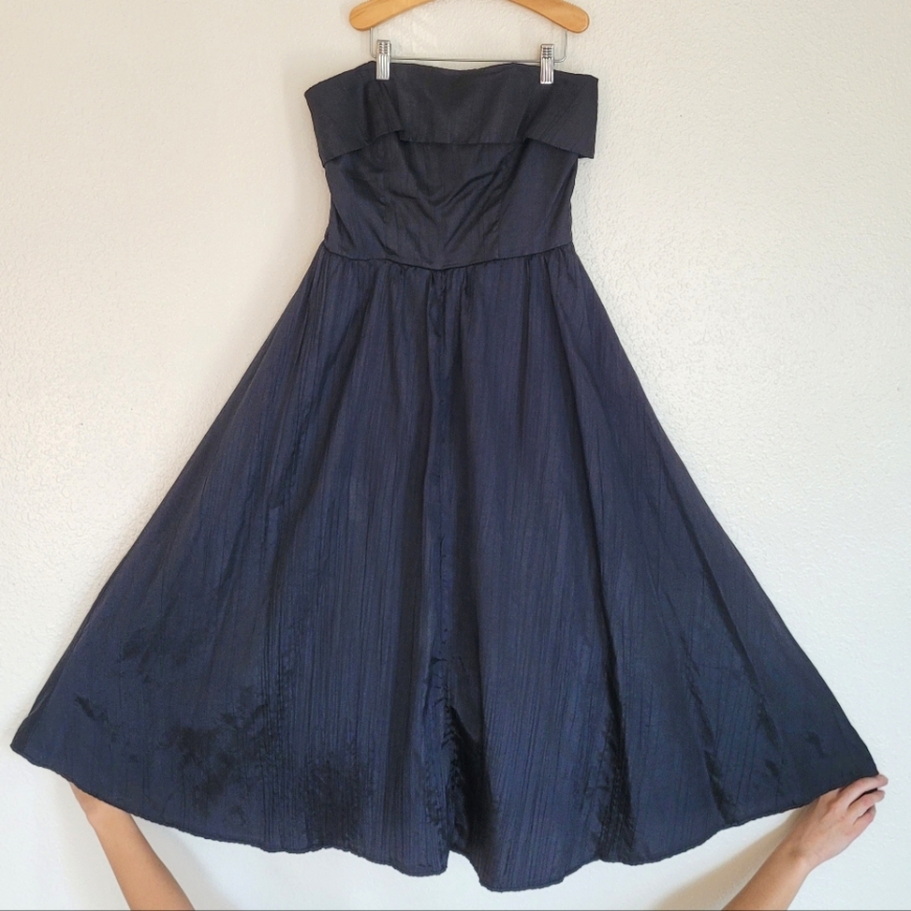 Strapless Black Party Dress